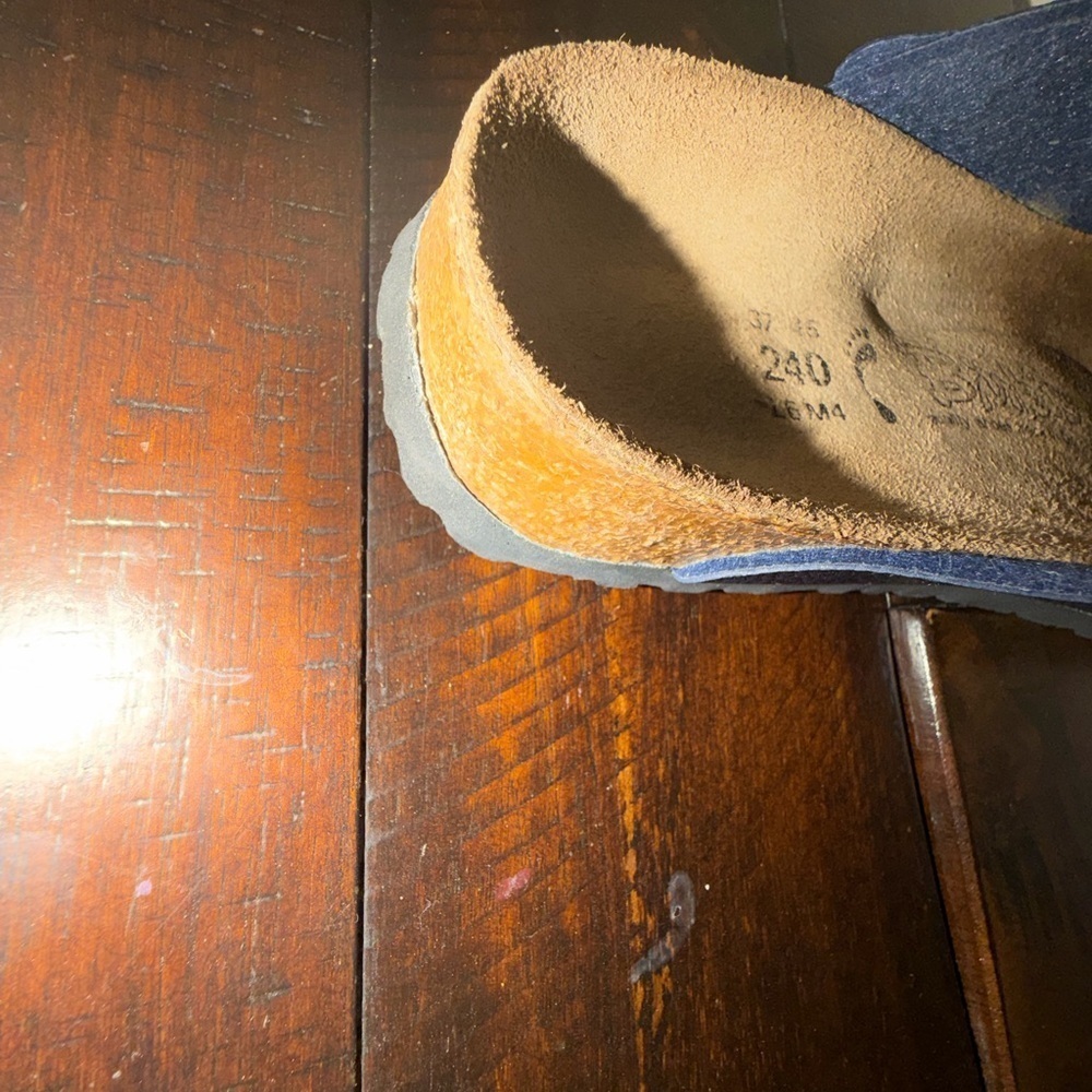 Birkenstock Dark Blue Leather Footwear - Picture 12 of 14